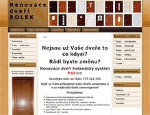 Tablet Screenshot of pekne-dvere.cz